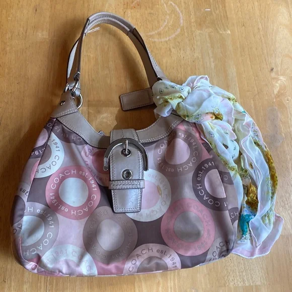 バッグ Coach Multi Color Suede Bag Pouch Set s-l400.jpg